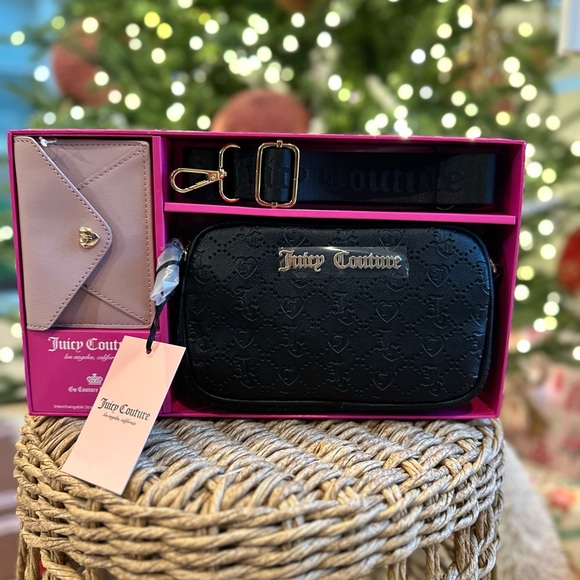 Juicy couture crossbody shoulder bag purse wallet straps gift Christmas - Picture 6 of 9